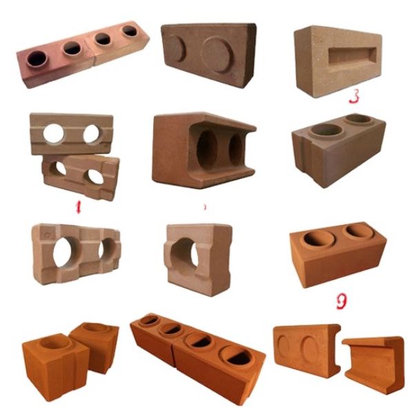 Tipos de bloque de arcilla